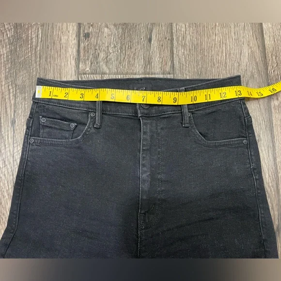 MOTHER THE SWOONER DAGGER ANKLE FRAY JEANS BAA BAA BLACK SHEEP sz‎ 28 - Picture 9 of 14